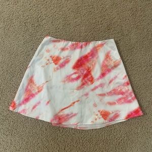 White Fox Boutique Tie Dye 'Ellery' Mini Skirt
